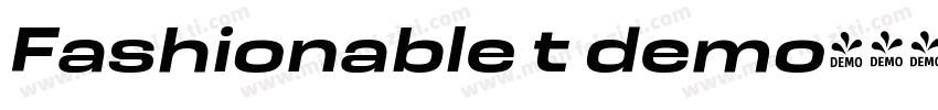 Fashionable t demo字体转换